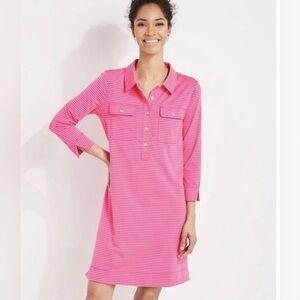 VINEYARD VINES Striped Sankaty Margo Shirt
Dress Pink Orange Size Small